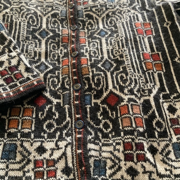 Vintage Intiwara Alpaca Cardigan Sweater - Picture 8 of 9